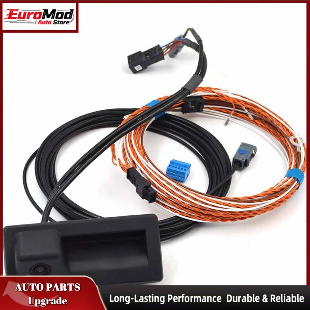 3V0827566L Highline Rear View Camera For Audi A4 B9 8W 2015-2024 Trunk Handle Reverse Camera Dynamic Guidance Line Parking Assis