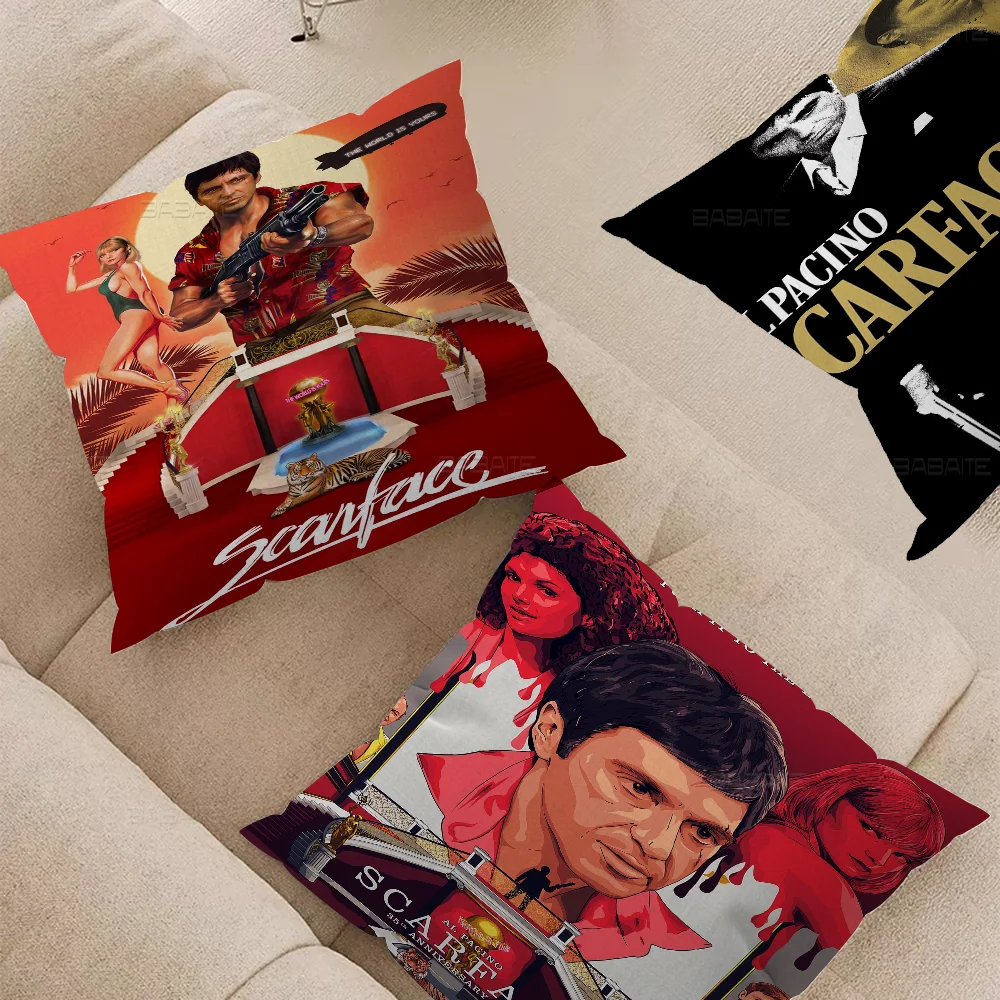 Movie S-scarface Personalized Pillow Cover Kids Bedroom Wild Party Decor Pillowcase Kid Birthday Shower Gift