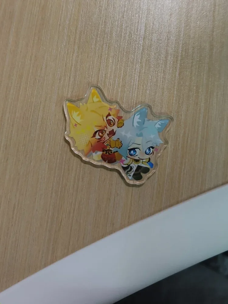 Honkai: Star Rail Boothill Aventurine Dr.Ratio Boothill Argenti CP Acrylic Keychain Cute Beast Ears Anime Pendant Gift for Fans