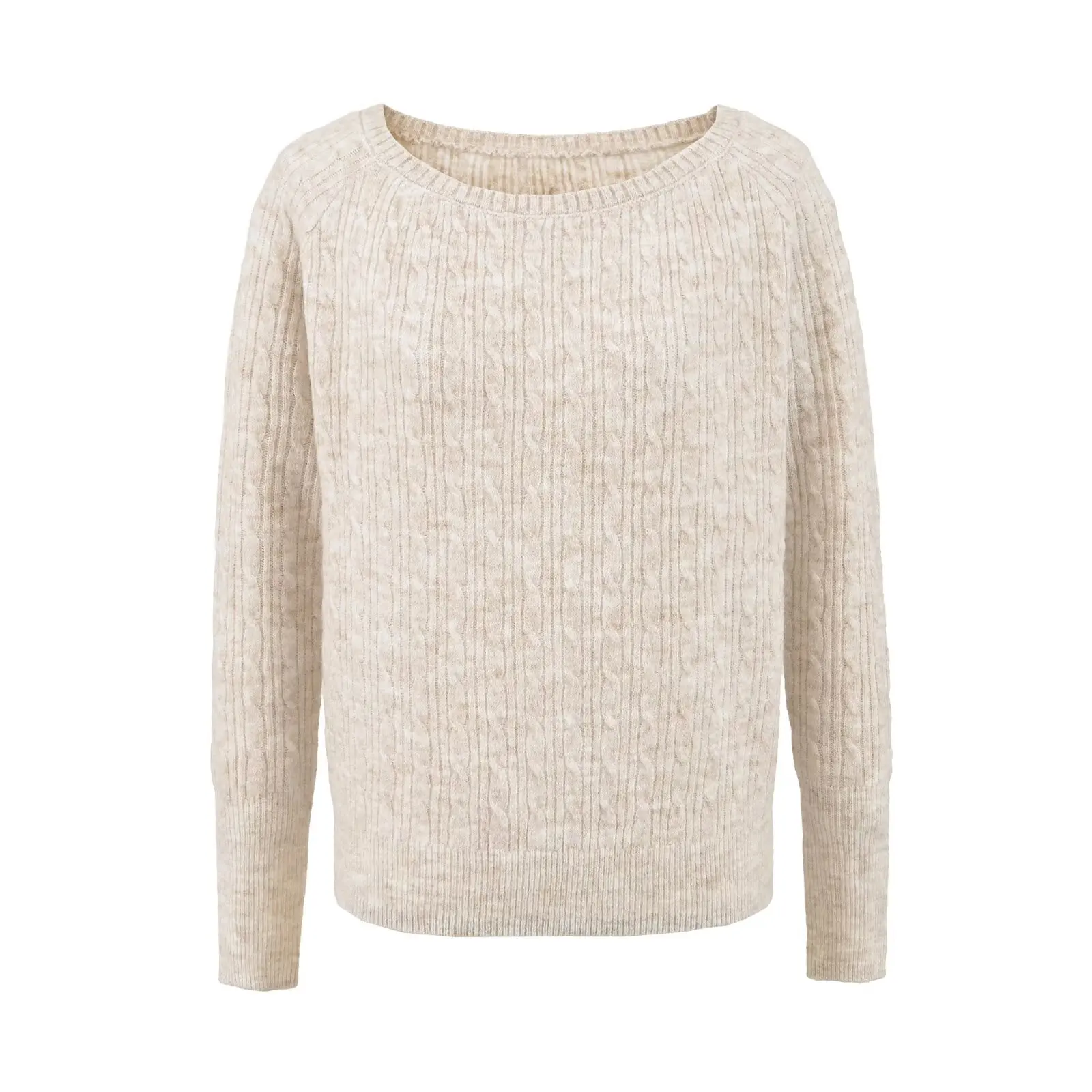 American BM Sle Gestrickter Long Sve One-Shoulder Twist Sweater Damen Pure Color Base IRt Vielseitiger Crew Ne Pullover