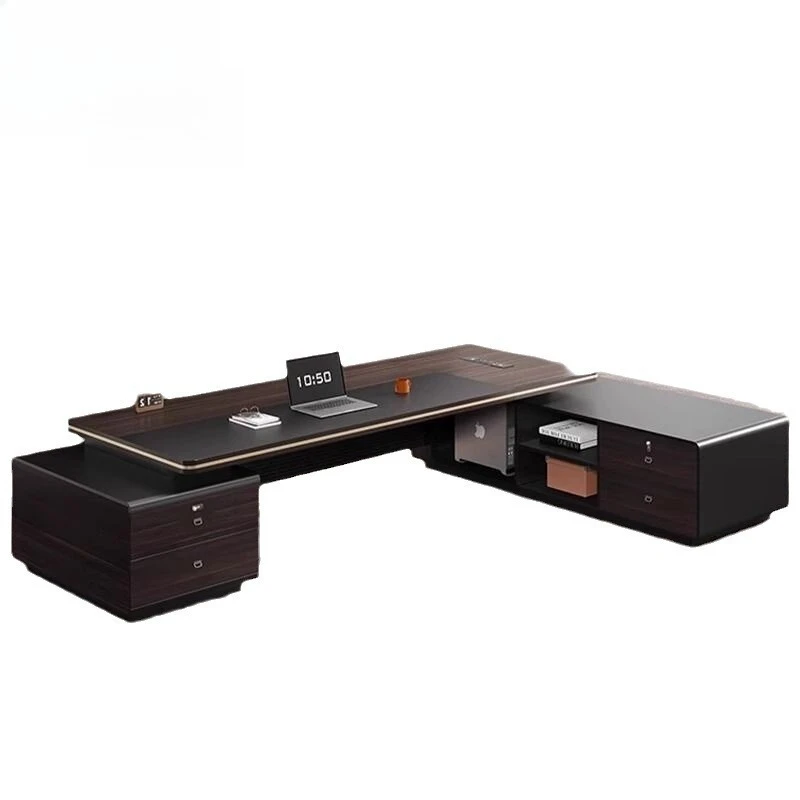 

Office furniture, light luxury boss table, simple combination of office tables and chairs