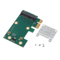 Mini pcie para pci-e placa sem fio pci-para adaptador wifi expresso edição verde riser cartão folha ferro portátil