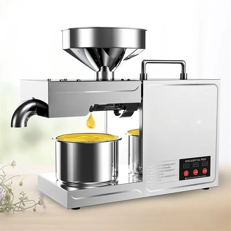 

B03 New Commercial Stainless Steel High Extraction Rate Press Flaxseed Sunflower Seed Coconut Meat Single-head Oil Press