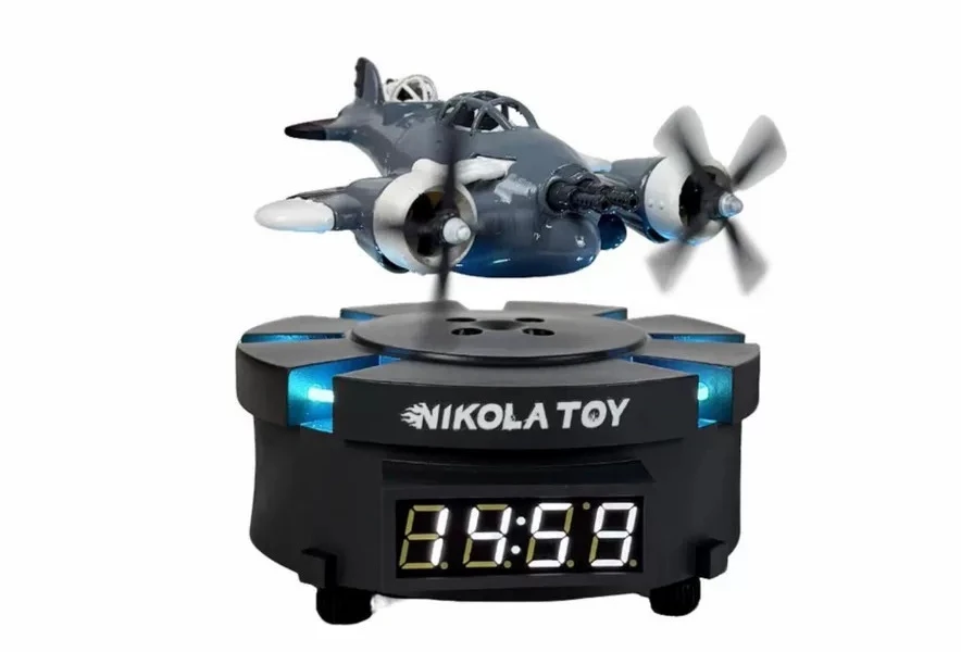 Creative decorative ornament of suspended tiger cat mini aircraft, full of cute charm