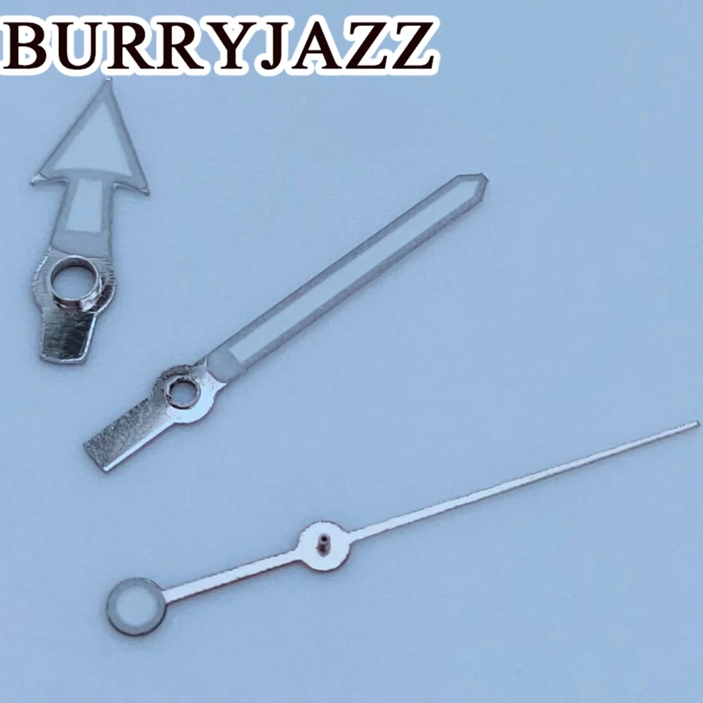 Burryjazz mãos luminosas, preto, branco, verde, NH35, NH36, NH38, 7S26, 7S36, 4R35, 4R36