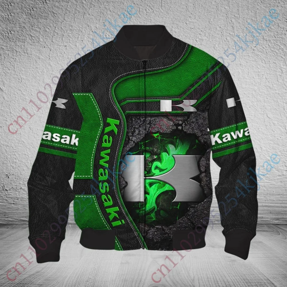 

Kawasaki Jackets For Men Clothing Hip Hop Bomber Jacket Harajuku Windbreaker Lightweight Baseball Uniform High Quality parkas