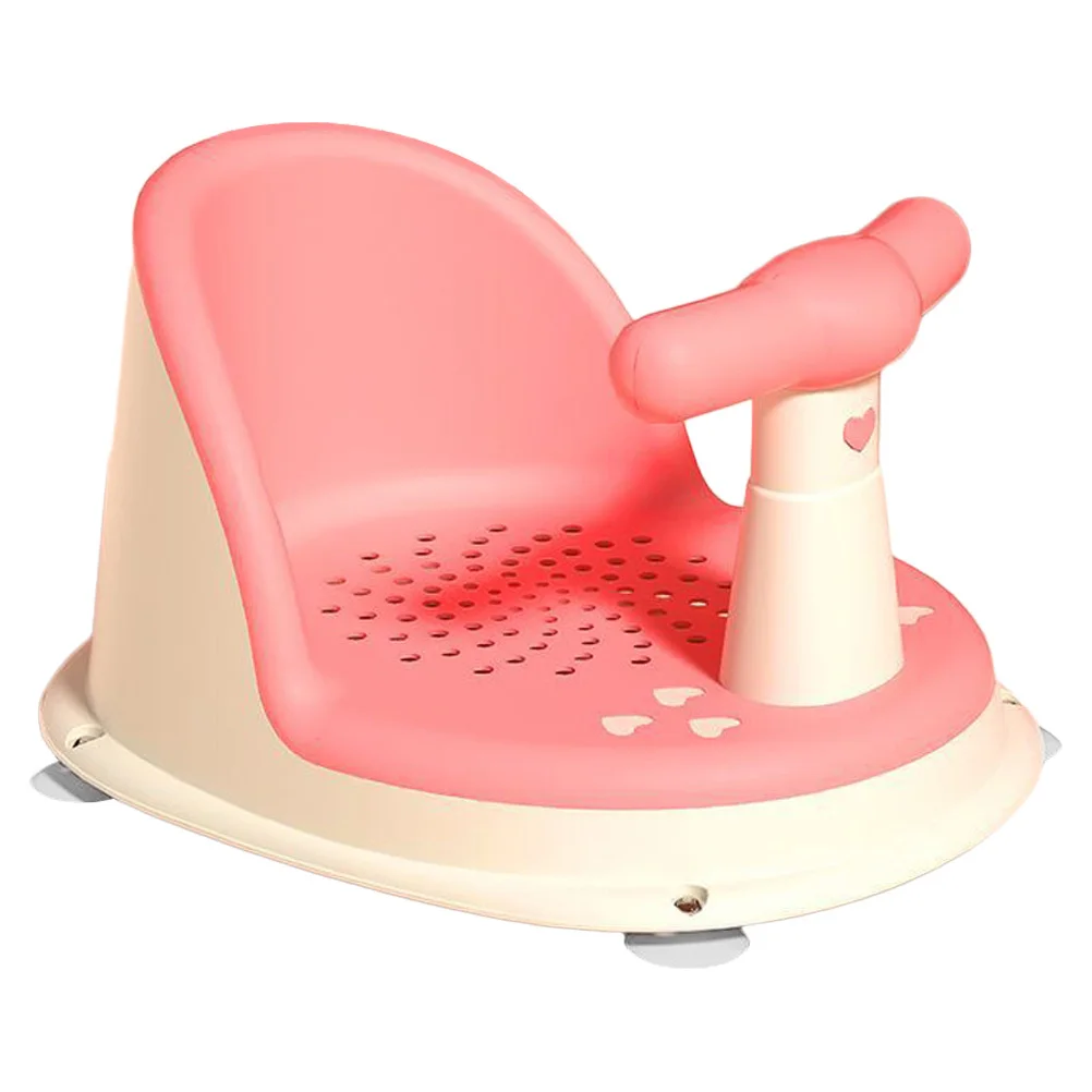 

Toddler Bath Seat Baby Shower Chair Comfortable Backrest Support Suction Cup Stability Durable Material Bright Color