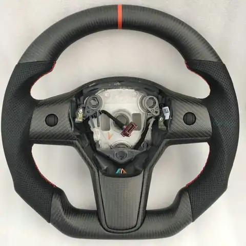 8 best sales टेस्ला मॉडल 3 कार्बन स्टीयरिंग व्हील - №4