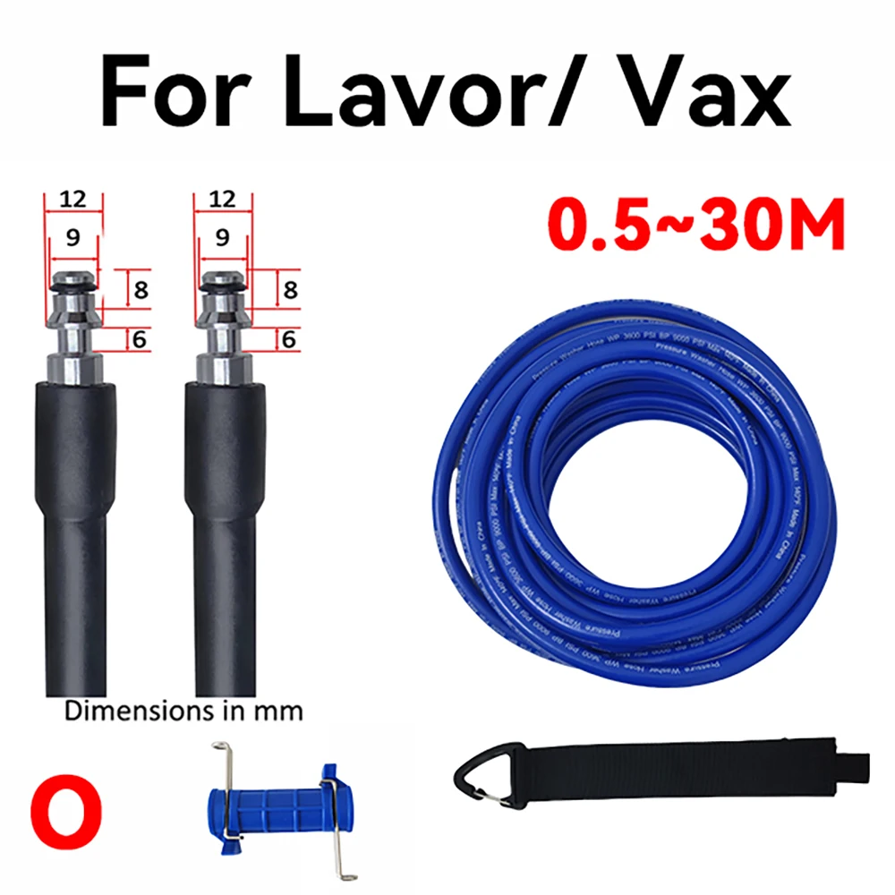 0.5~30M Super Flexible Kink Resistant Power Washer Hose,High Pressure Cleaning Machine Hose,Car wash Pipe,for Lavor/ Vax