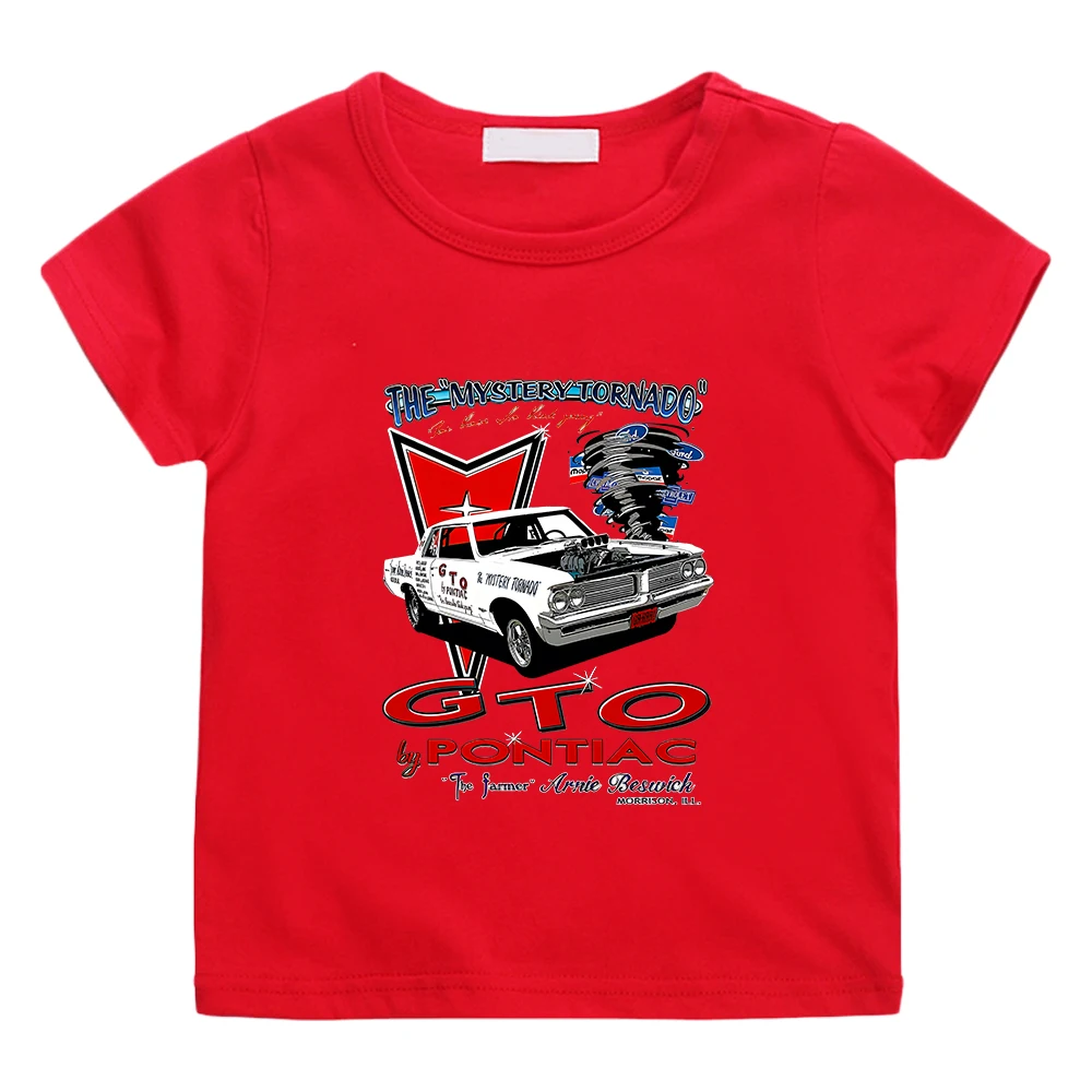 Initial D GTO Racing Car Tee-shirt Japanese Anime Graphic Printing T-shirt 100% Cotton Boys and Girls Tshirts High Quality Tops