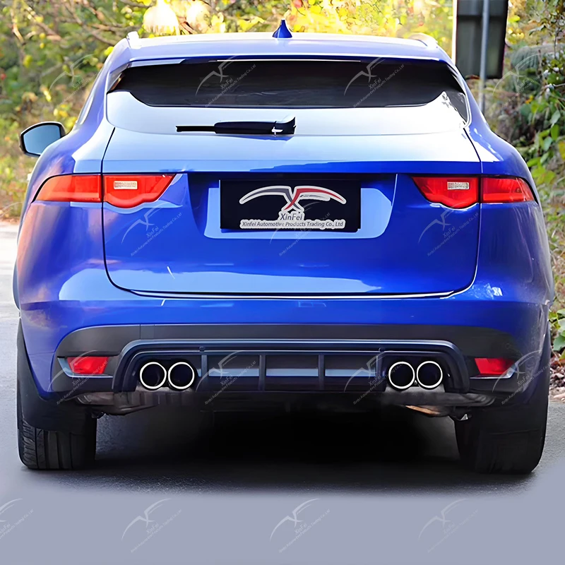 Suitable for Jaguar FPACE 2016-2020 car rear lip diffuser injection molded PP spoiler bumper guard decorative accessories