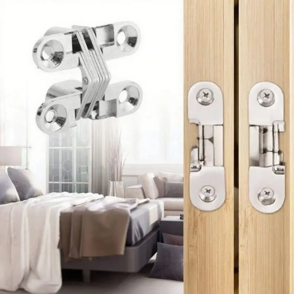 

Stainless Steel Invisible Hinge Golden Zinc Alloy Heavy Duty Concealed Hinge Smooth Operation Silent Design Cabinet Door Hinge
