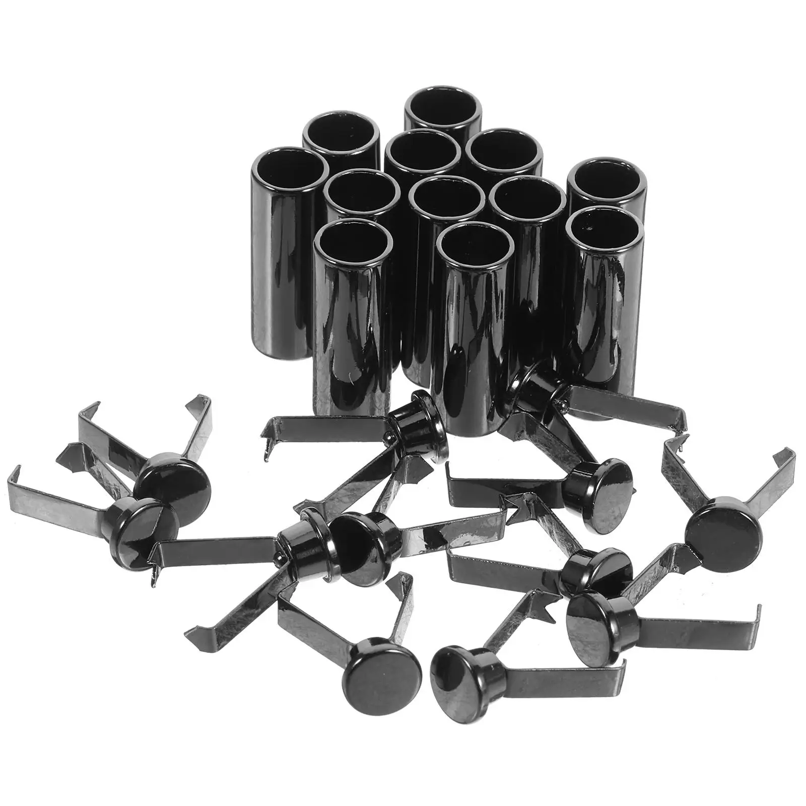 

12 Pcs Metal Shoelace End Caps Pendant Clock Drawstring Caps for Sportswear Hoodies Zinc Alloy Cord End Stoppers