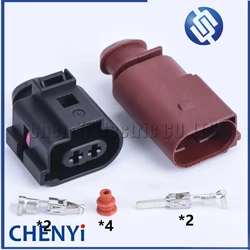 2 Pin Rear Hand Brake Motor Automotive waterproof Connector Wire harness Plug 1J0973722A 1J0 973 722A