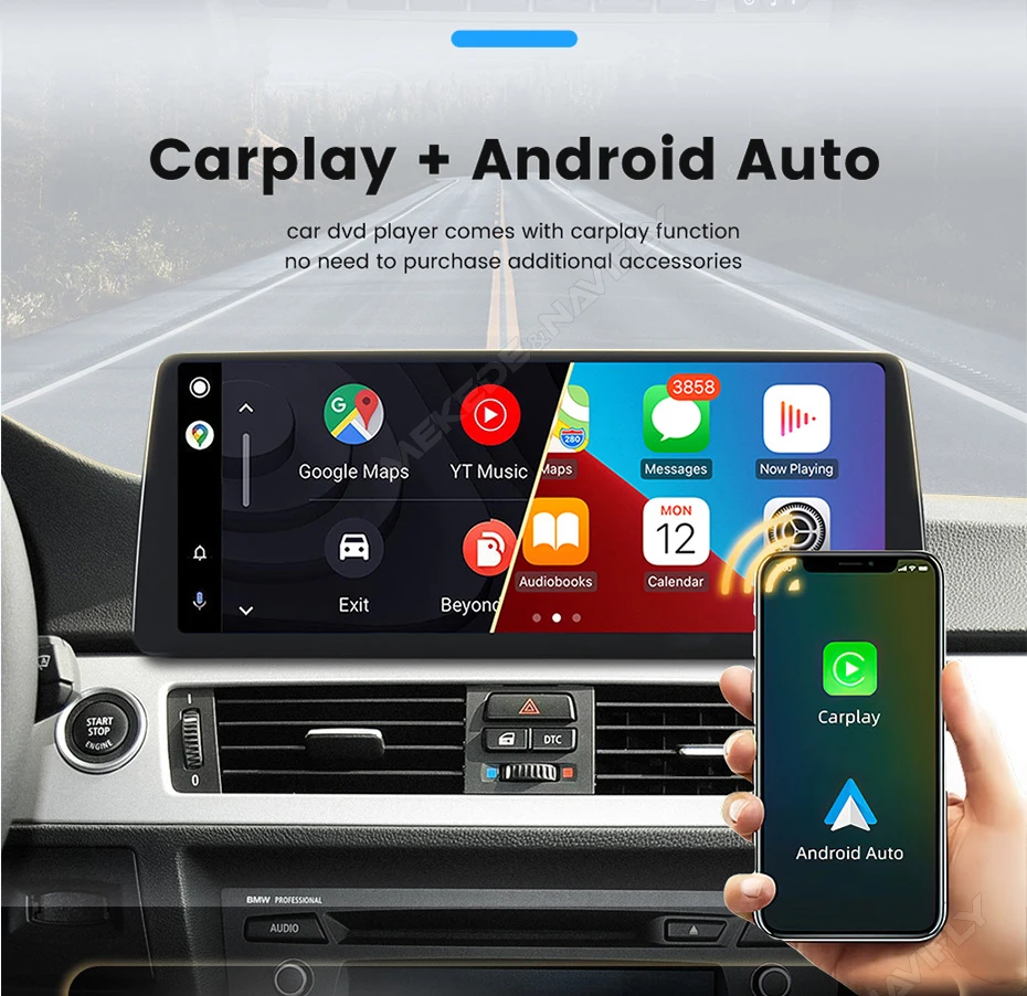 MEKEDE Android 14 Wireless CarPlay Auto Dual BT Auto-Multimedia-Player für BMW 2er F45 F46 F87 Snapdragon QLED 4G LTE WiFi – Detail 19