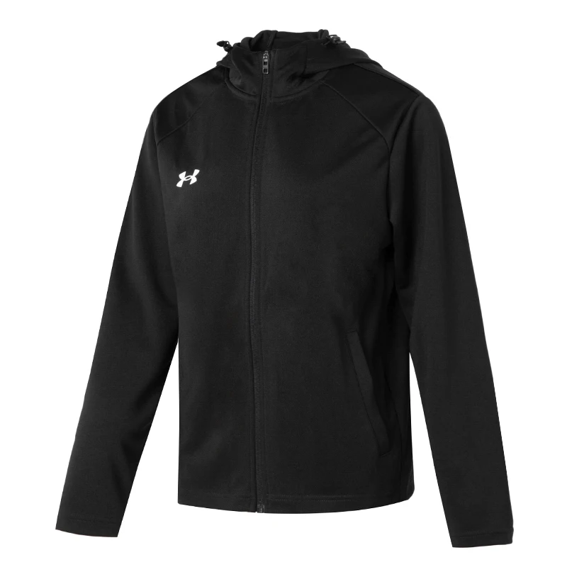 

Мужская ветрозащитная куртка Under Armour, спортивная повседневная куртка для бега на открытом воздухе, повседневный топ, черная куртка с капюшоном 23600303-001