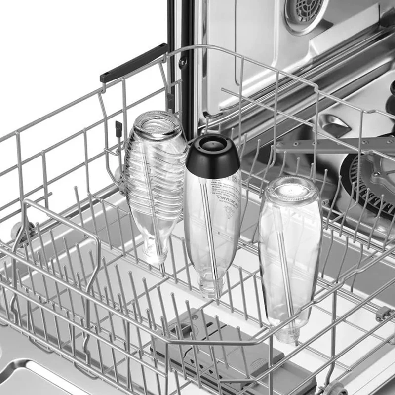 حوامل زجاجات غسالة الصحون بغطاء سيليكون ممتد ، غسالة صحون ، كريستال الصوداستريم وثديو ، + 5 +