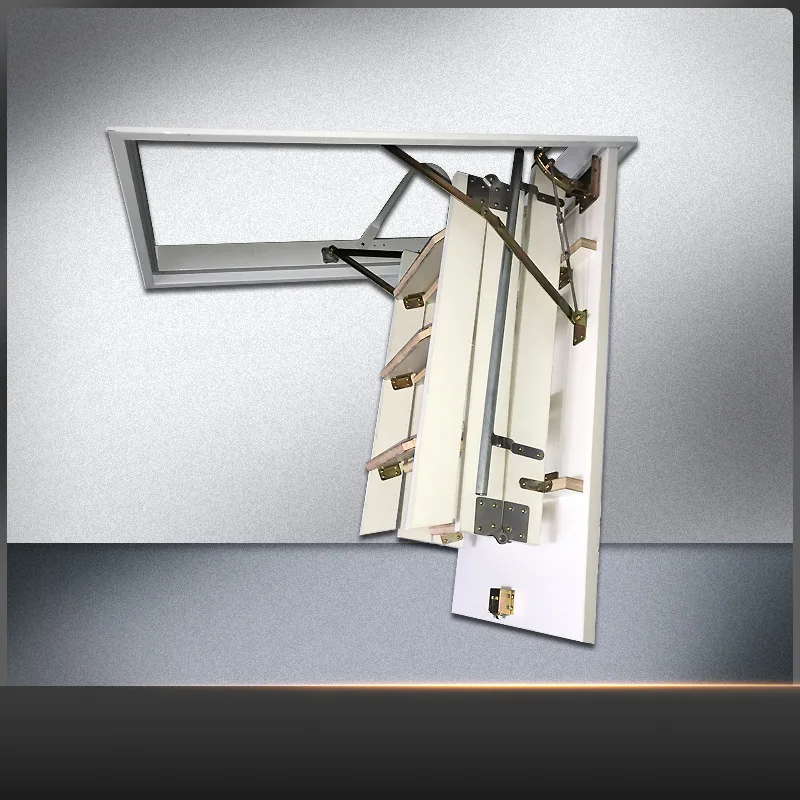

XL Solid Wood Folding Ladder Invisible Folding Ladder Solid Wood Stairs Invisible Folding Climbing Ladder