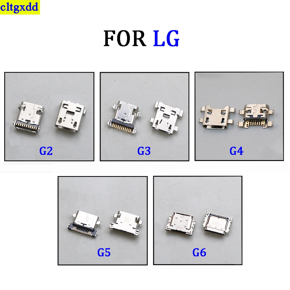 

cltgxdd 2piece FOR LG G2 G3 G4 G5 G6 H810 H811 H812 H815 H868 VS986 LS991USB charging port base socket plug charger connector