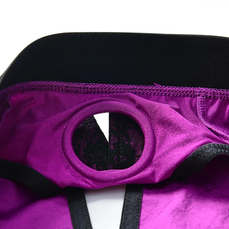 Calzoncillos unisex para mujer, unisex, sin tirantes, con correa en ropa interior, pantalones con arnés