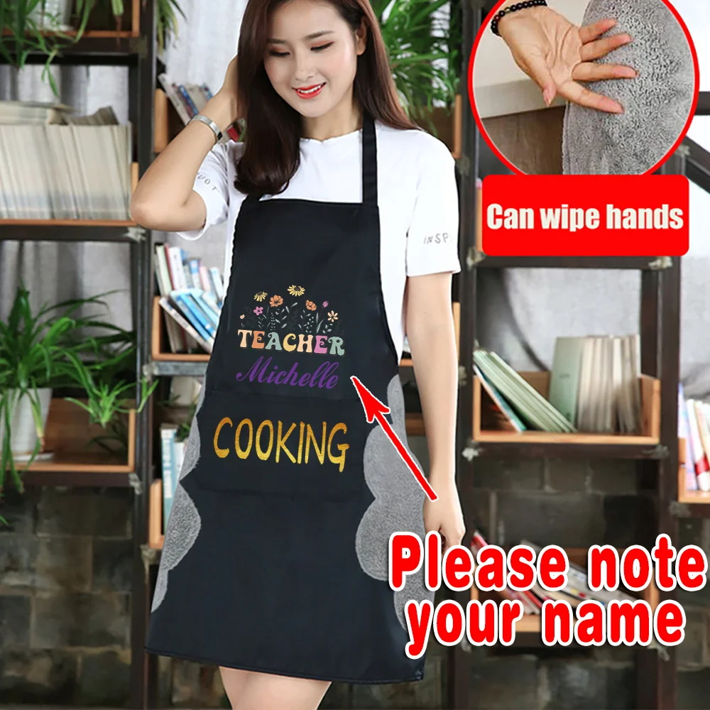 

Personalized Customized Waterproof Adult Coffee Baking Easy To Clean Kitchen Household Oil-proof Cooking Unisex Apron