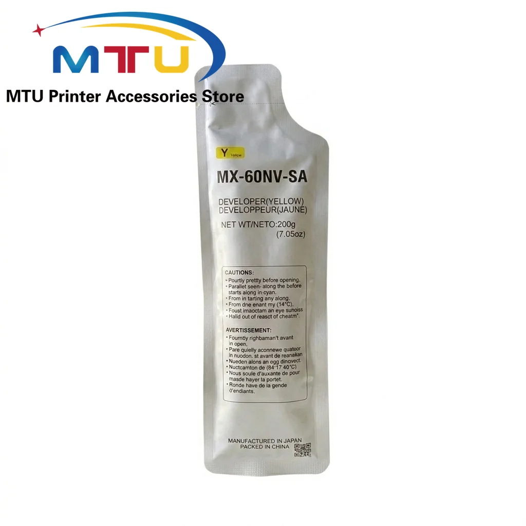 1PC MX60 MX61 Developer Powder for Sharp MX3081 4081 5081 6081 2621 3121 MX3070 MX60NV MX61NV Copier Parts