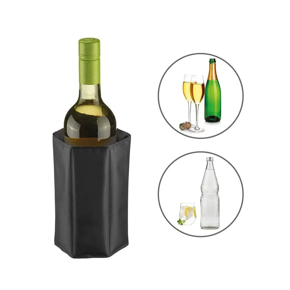 Non-toxic Reusable Wine Cooler Sleeve Universal Folding Wine Bottle Chiller Durable Ice Pack