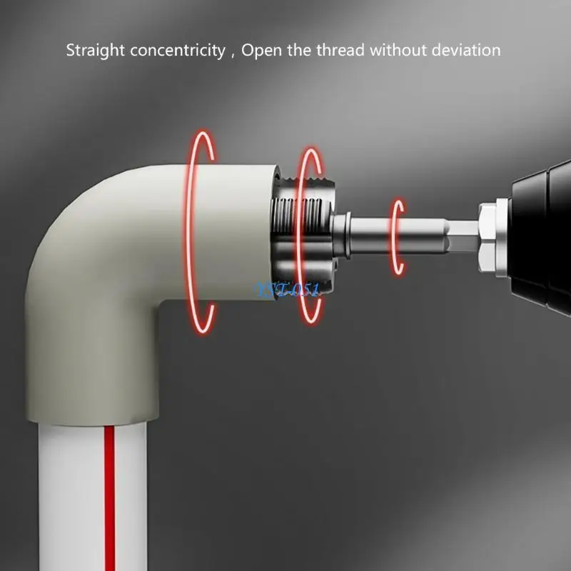 

E15A High Precise Pipe Threader Tool Creates Clean Burr Freeing Thread for Profession