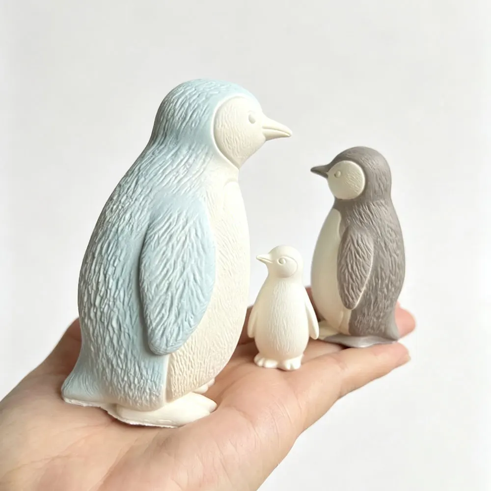 3D Cute Penguin Silicone Candle Mold DIY Animal Ornaments Craft Mother's day Gift Making Aroma Gypsum Soap Resin Casting Molds