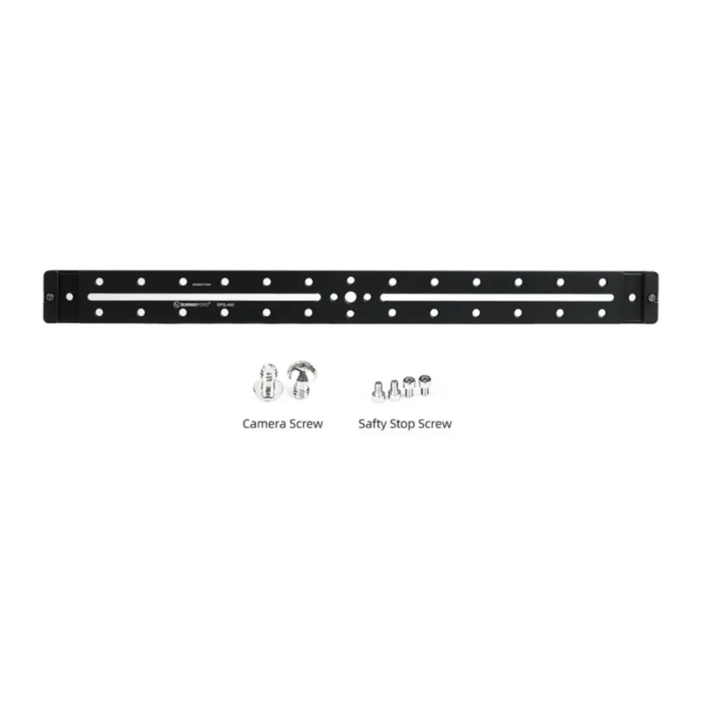 SUNWAYFOTO  Arca Swiss Rail 440mm(17.3inch), Universal Long Quick Release Plate, Dual Dovetail Slide Rail for Stereo/3D