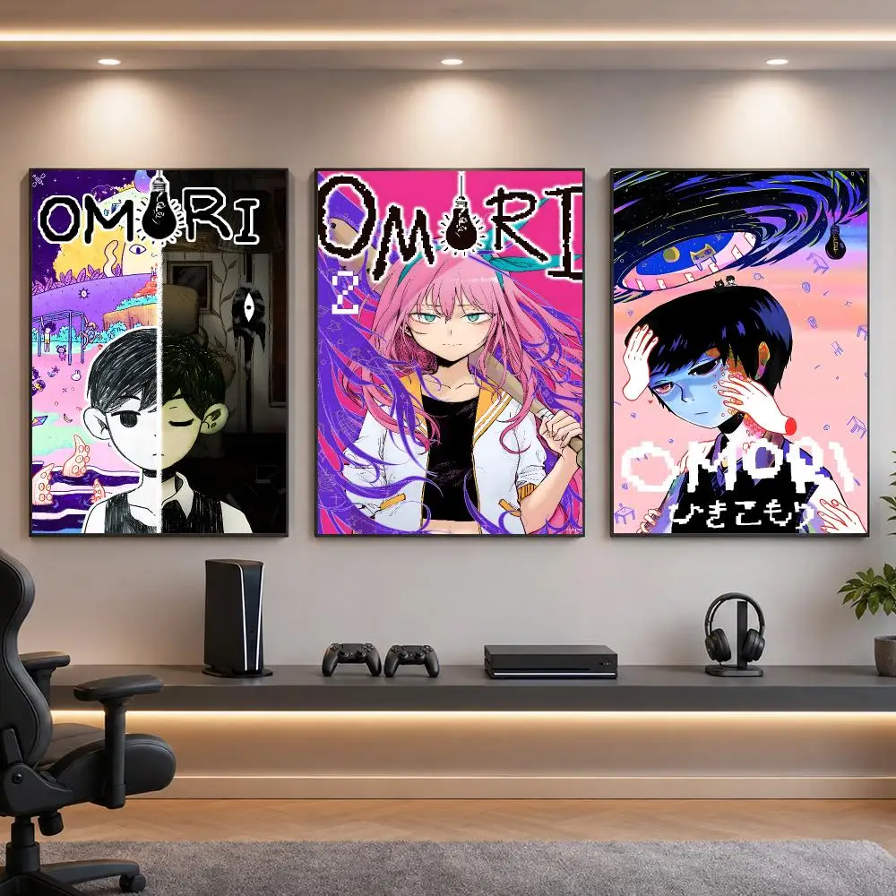 Game O-OMORI Psychological Horror Poster HD Removable Wall Art Gift Bedroom Lounge Dorm Office Gaming Cafe Bars