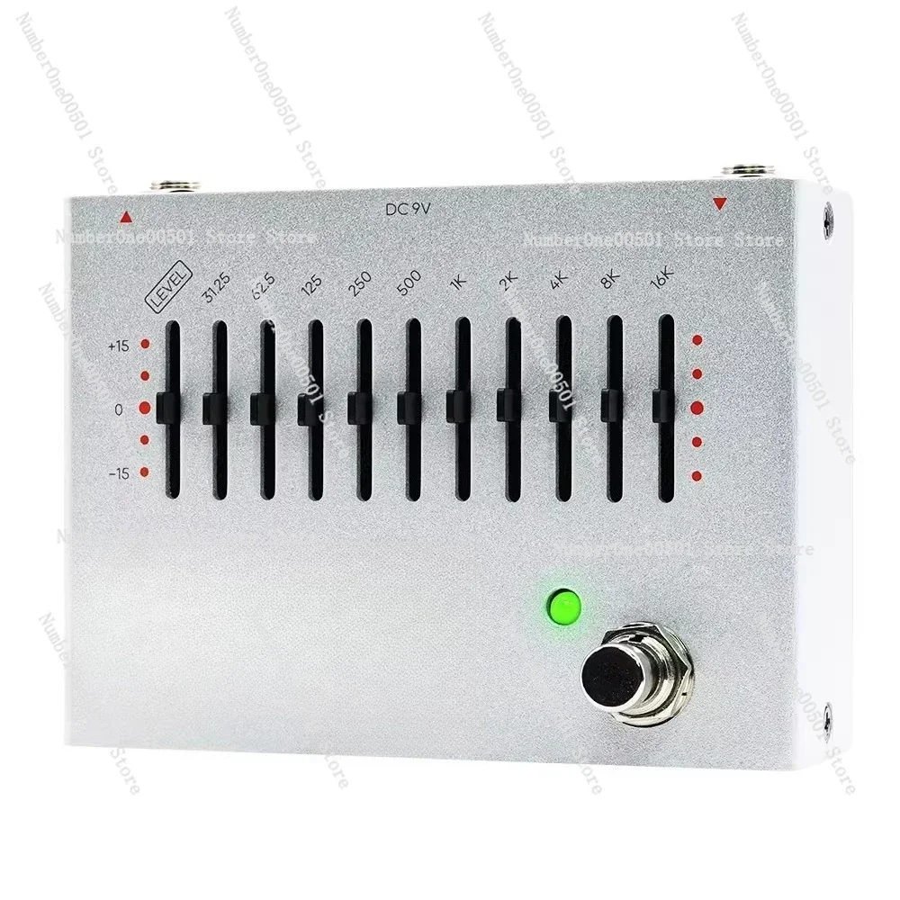 Electric Guitar Bass Effects Pedal Analog Delay Reverb Digital Modulation 10 Band EQ Preamp Multi Function -095