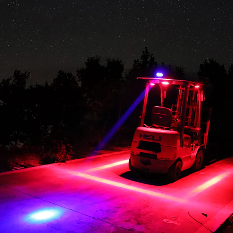 Light Emitting Diode 18w Forklift Safety Light Beam Side Marker Steel Construction Truck U-Shaped Safety Zone Light