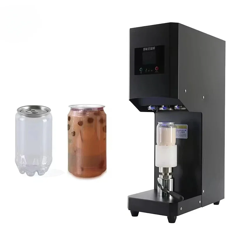 

Automatic electric tin can sealing machine plastic bottle can sealing machine