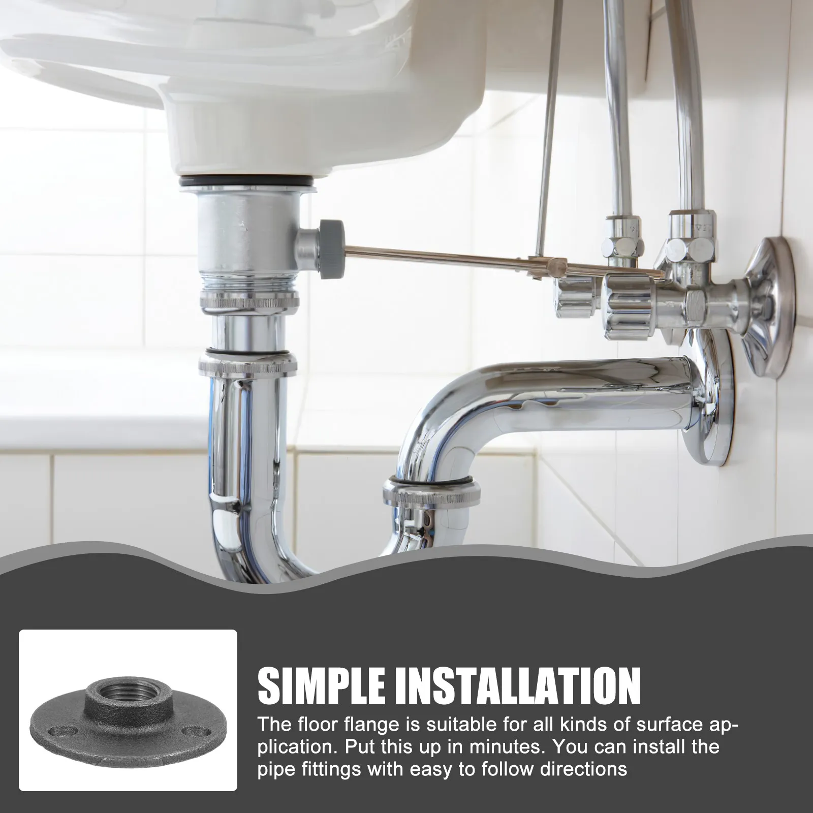 

20 шт. чугунных фитингов для промышленных труб, мебели, настенного крепления, прочные фланцевые декоративные железные полки в винтажном стиле