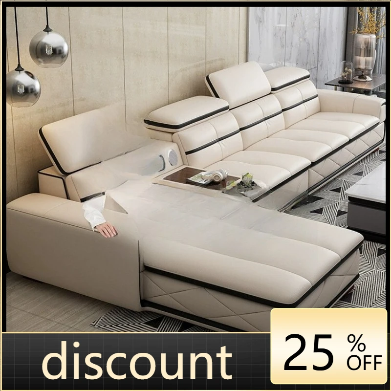 LH leather sofa first layer cowhide living room modern simple small apartment home combination