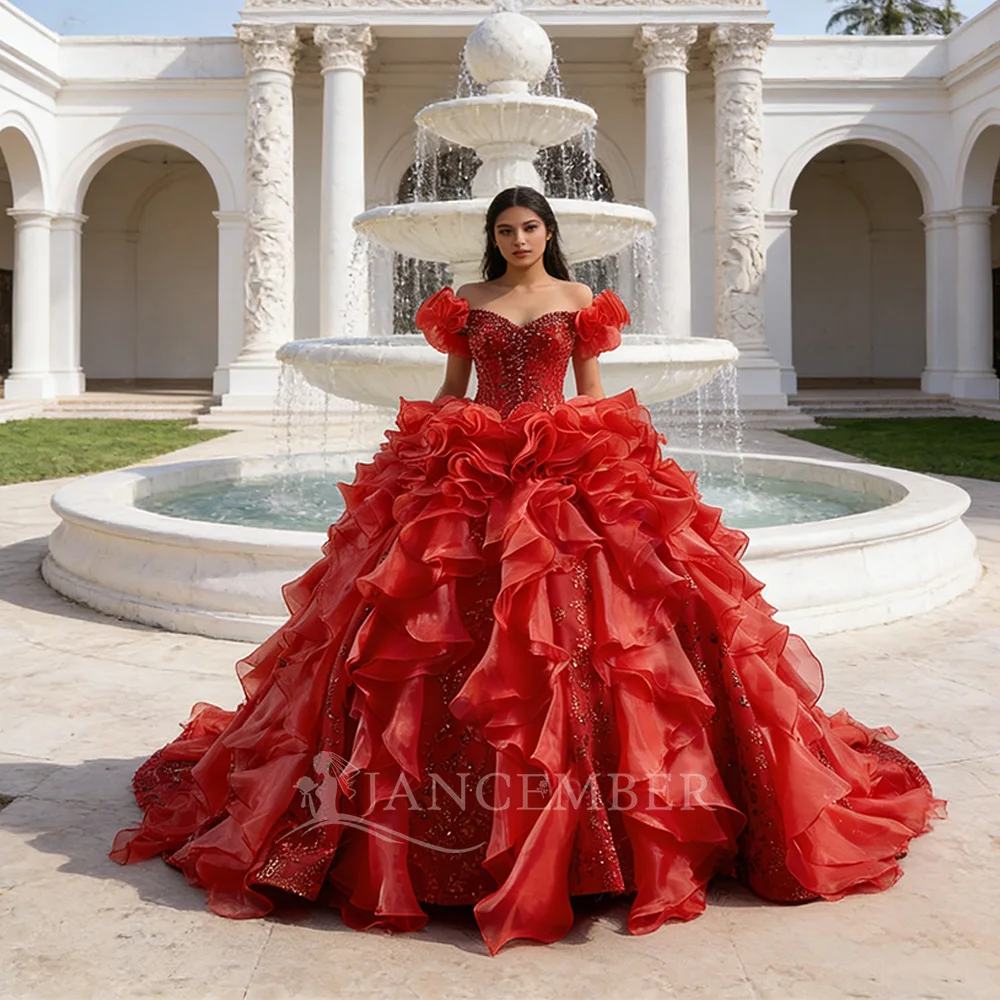 

New Summer Sexy Scoop Long Dresses Puff Sleeves Customized Sequined Evening Dresses From European Foreign Trade robes de soirée