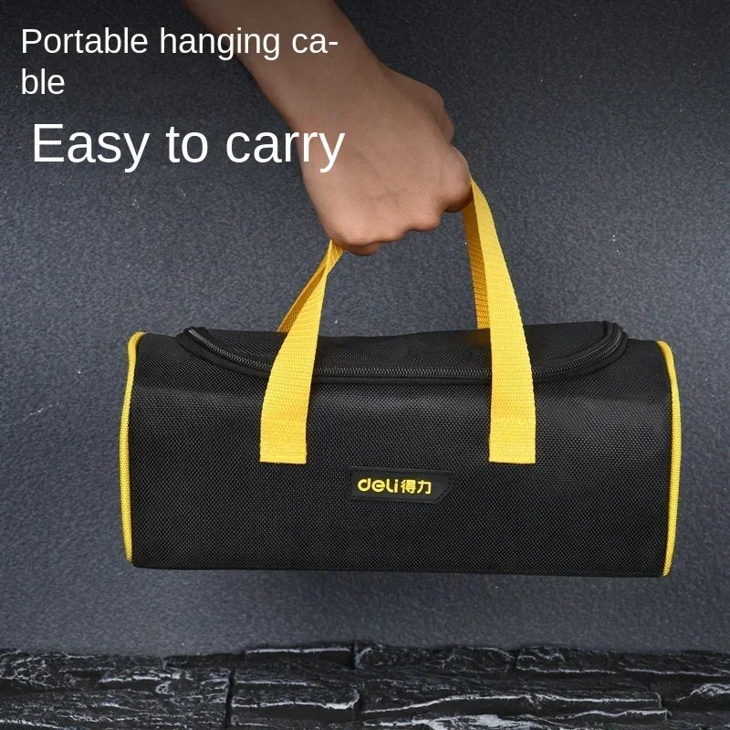 Deli Oxford Cloth Small Tool Bag Multifunction Multi-Pocket Tool Organizer Bags Waterproof Anti-Fall Electrician Storage Toolbag