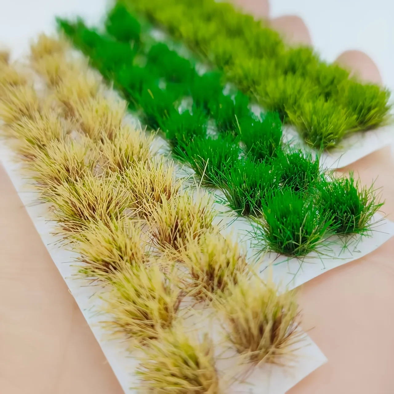 54tufts Static Model Grass Cluster,Color Mixing,Essential for Home Decoration and Architectural Ornaments Miniature Scene Design