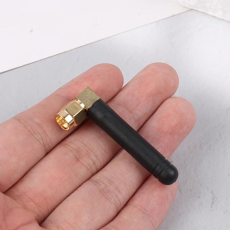 1Piece GSM Omnidirectional High Gain Rubber Rod Antenna Bend WiFi Module DTU Internal Pin