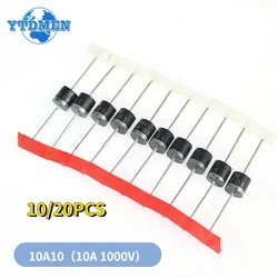 10/20pcs 10A10 DIP Electrical Axial Rectifier Diode 10A 1000V 10a10 Diodes  Kit