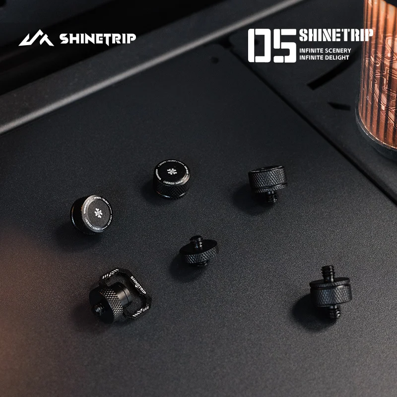 Camping Light Screw Accessories ShineTrip Aluminum Alloy 1/4 Screw Thread Nut 05 Light Array Series 19 Light Screw Accessories