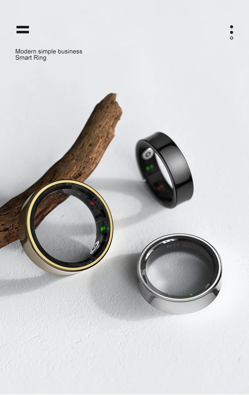 R09 Smart Ring für Männer und Frauen mit Ladeetui, SmartRing-Körpertemperatur-Gesundheitsmonitor für Xiaomi Samsung Phone, 5ATM wasserdicht – Detail 16