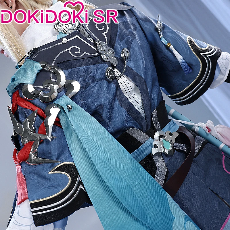 Yanqing Cosplay Costume Game Honkai: Star Rail Cosplay DokiDoki-SR Halloween Men Cosplay Yan Qing Shoes Yanqing Wig