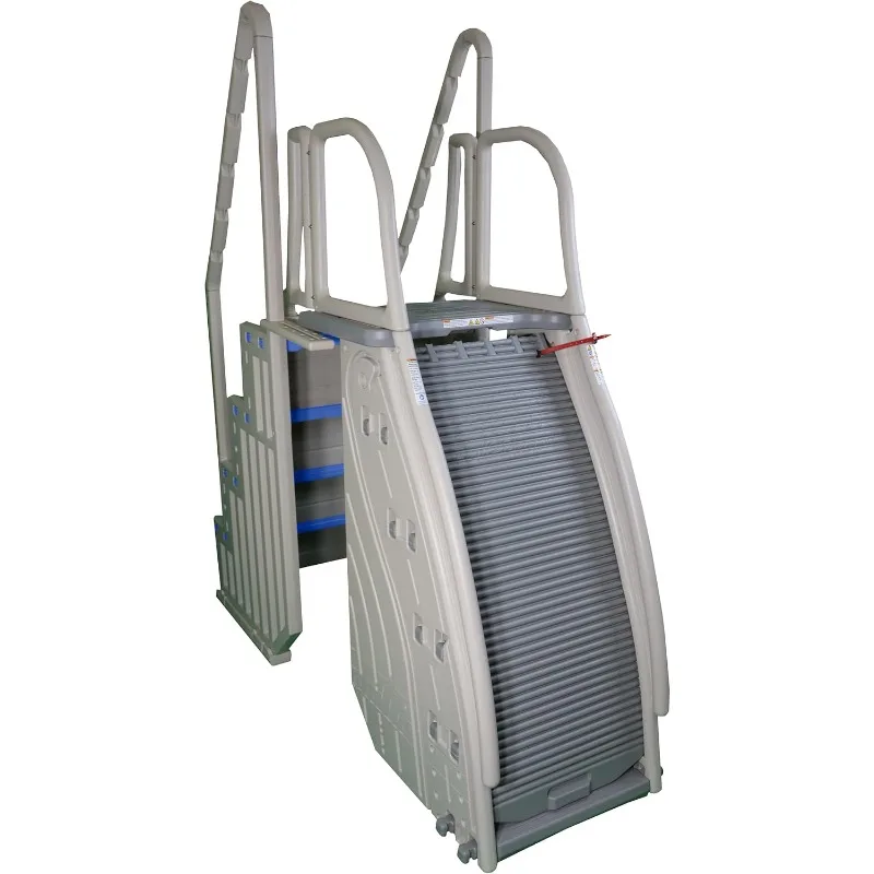 

Plastics 9300 Roll-2-Guard Modular & Adaptable Above Ground Pool Entry System (9300 with Step-1X-B Blue Treads)