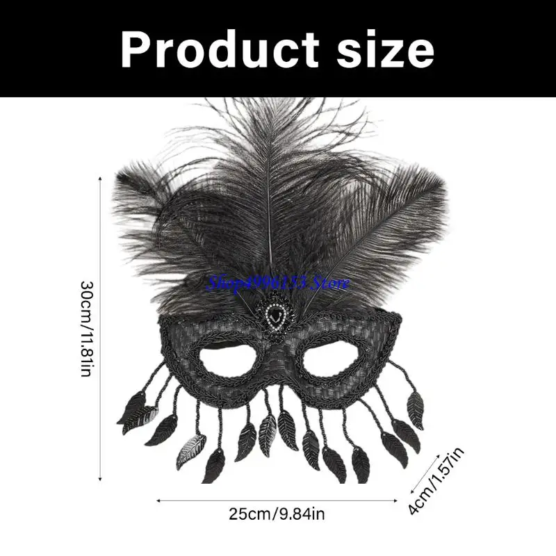 Q0KE Festive Adorned Half Eye Cover Lightweight Halloween Costume Accessory For Masquerade Balls Themed Event