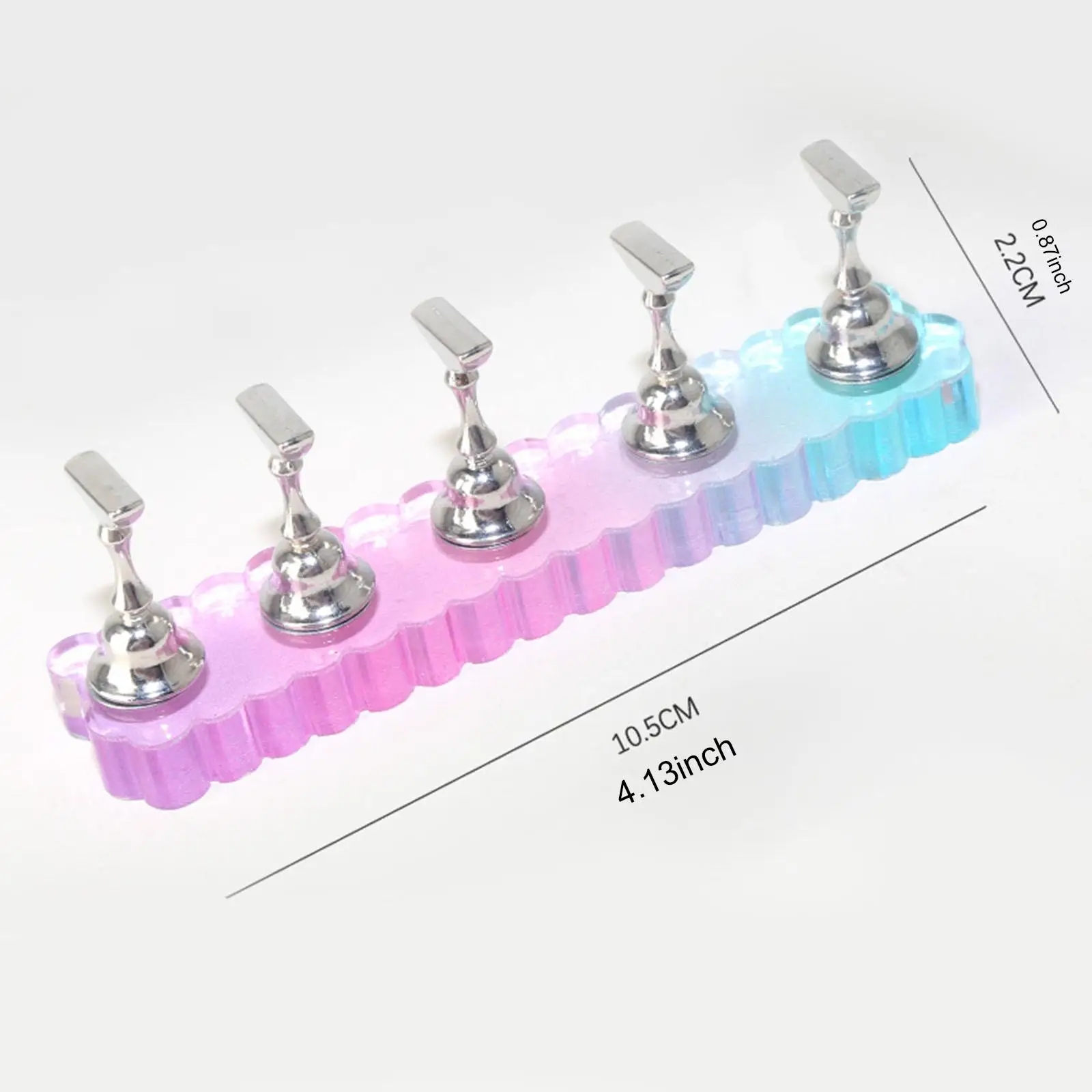 Nail Art Practice Stand Acrylic Long Tip Holder Training Tool Nail Designs Organizer for Salon or Home Use