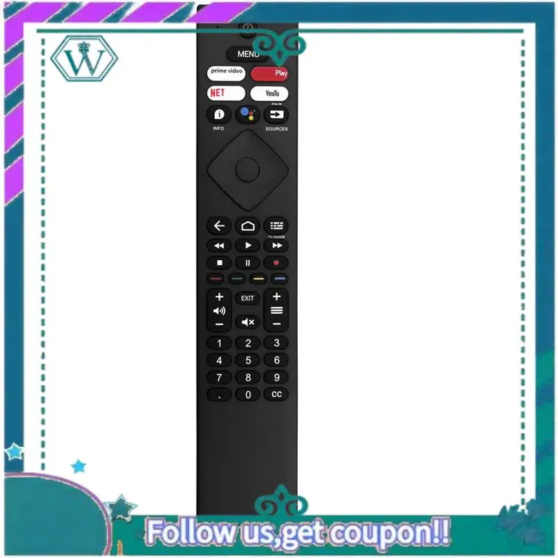 

Upgraded Replace RC4284504/01RP Voice Remote Control For TV RC4284504/01RP 398GM08BEPH0007PH