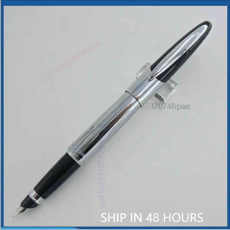 NOS For Hero General Factory 76 Polished Chrome Fountain Pen Semi Open Nib Ink Converter Compatible Vintage Iridium Pen（2pcs）