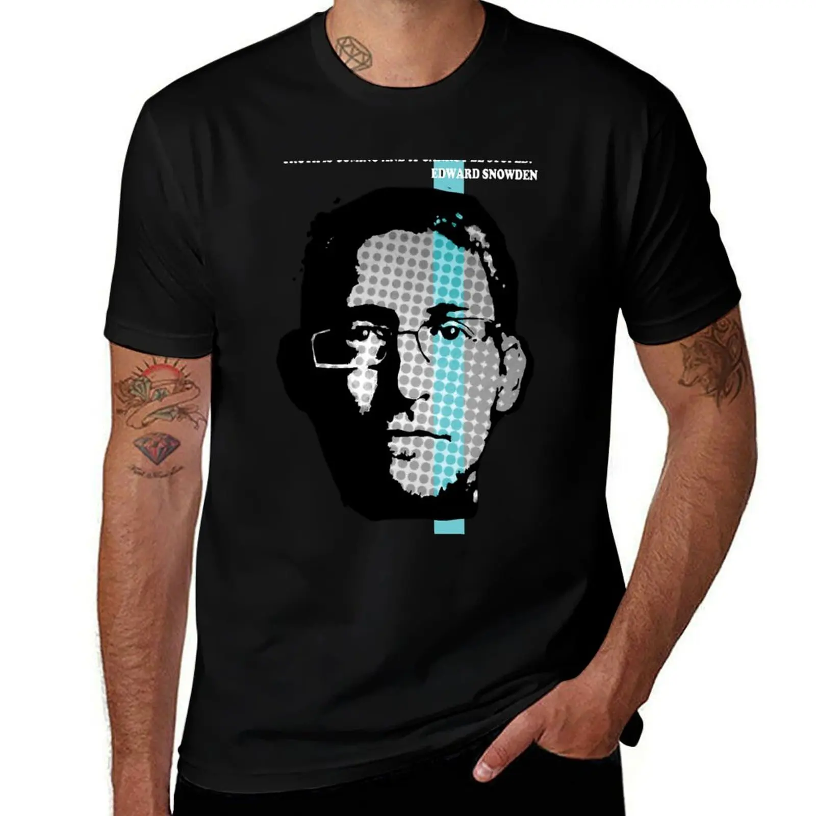 EDWARD SNOWDEN - TRUTH T-Shirt T-shirt à manches courtes pour exercices de gym